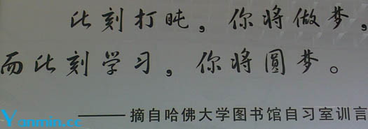 哈佛图书馆文字